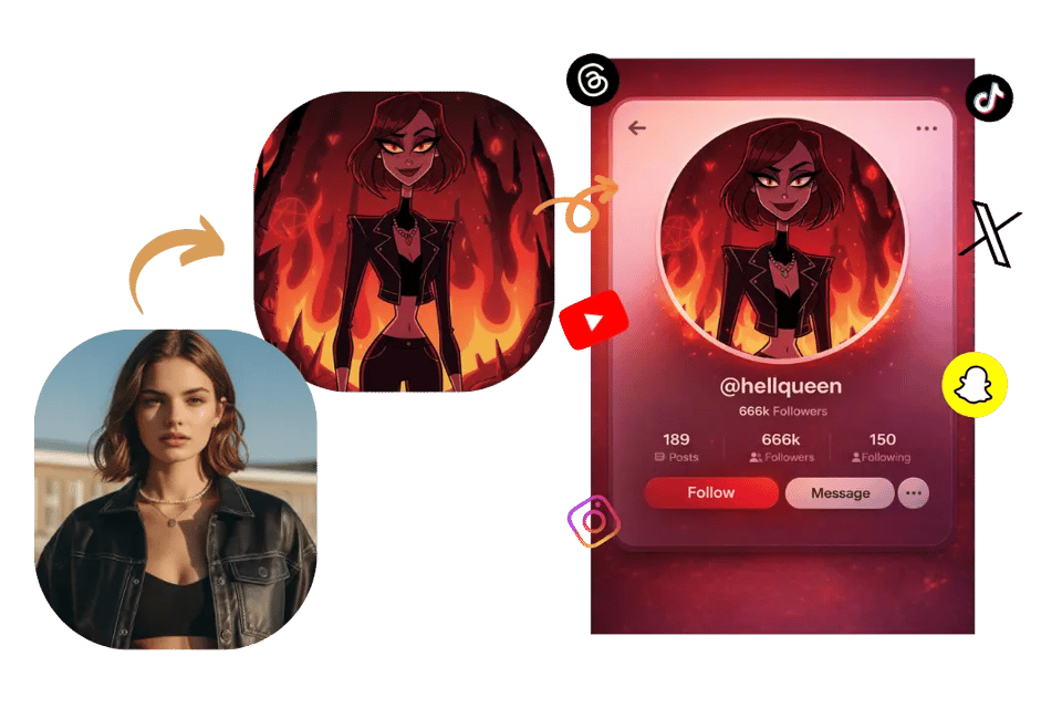 Use Your Hazbin Hotel OC as a Social Avatar