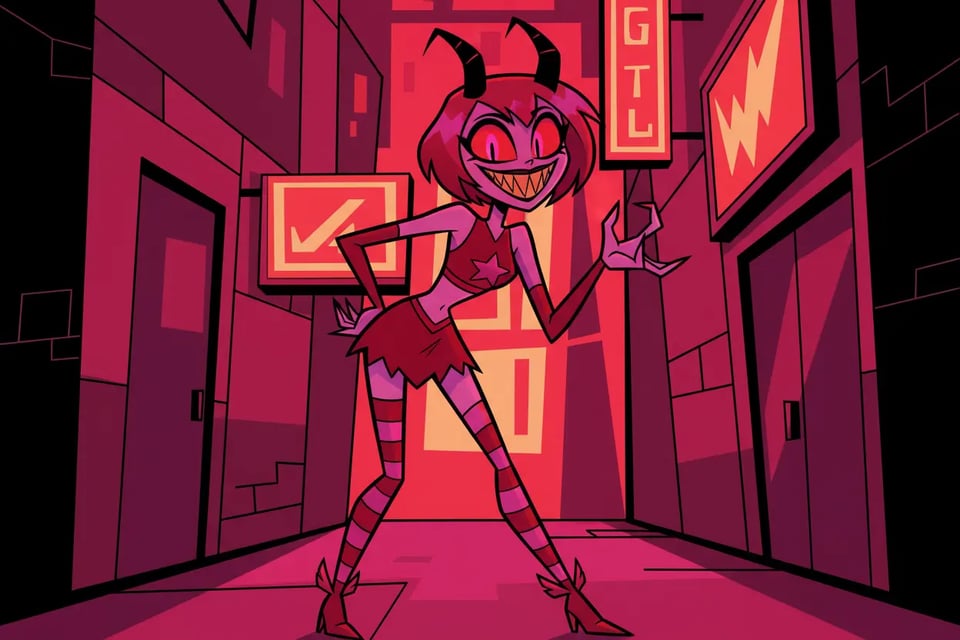 Mischievous Hell Girl Hazbin Hotel OC
