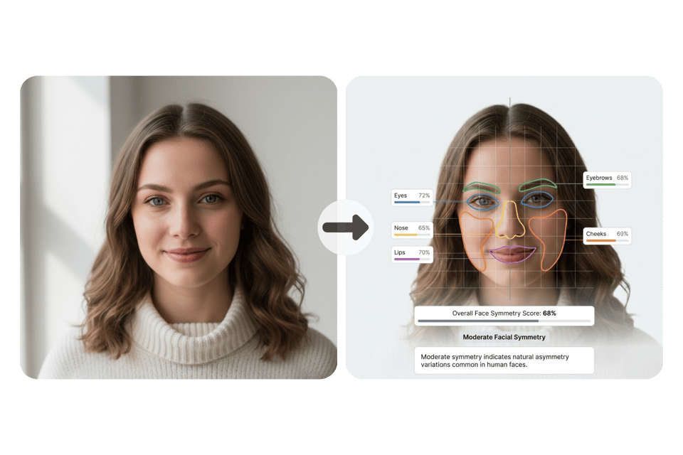 Face Symmetry Test Online – Fast AI Face Rating