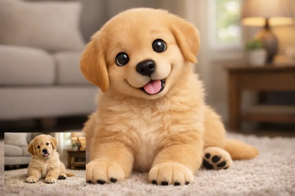 Turn My Dog into a 3D Cartoon Cartoon