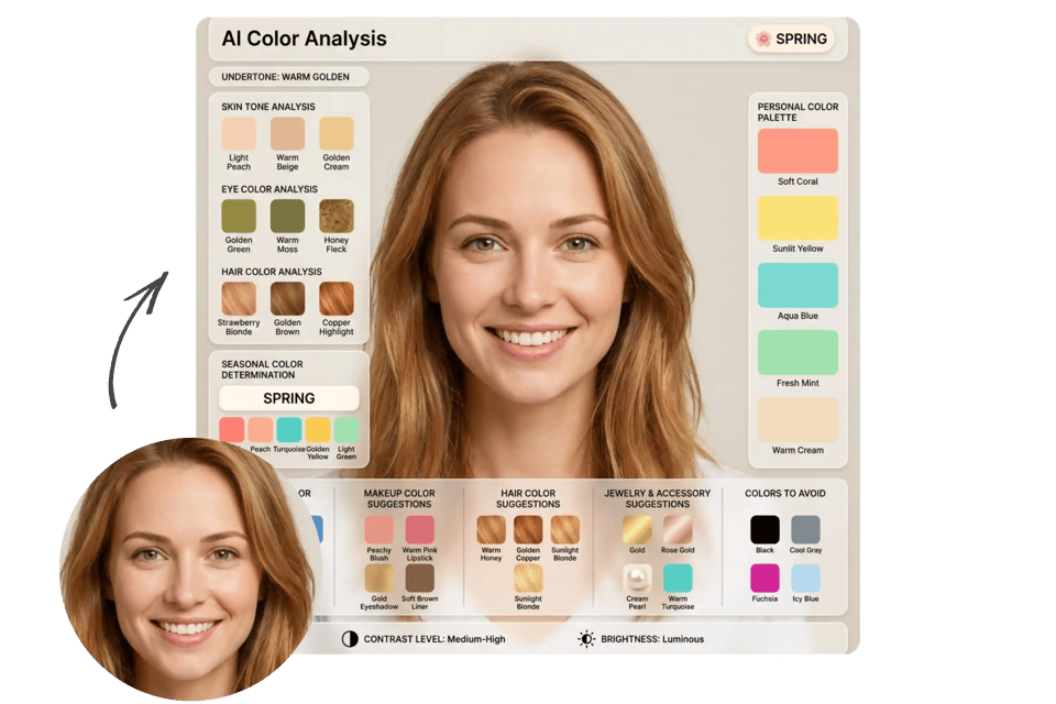 Color Analysis Upload Photo for Instant AI Color Analysis Results