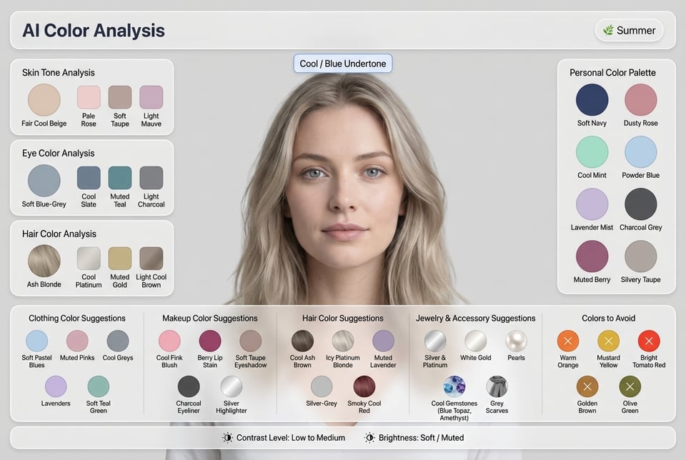 AI Season Color Analysis to Identify Your Personal Palette