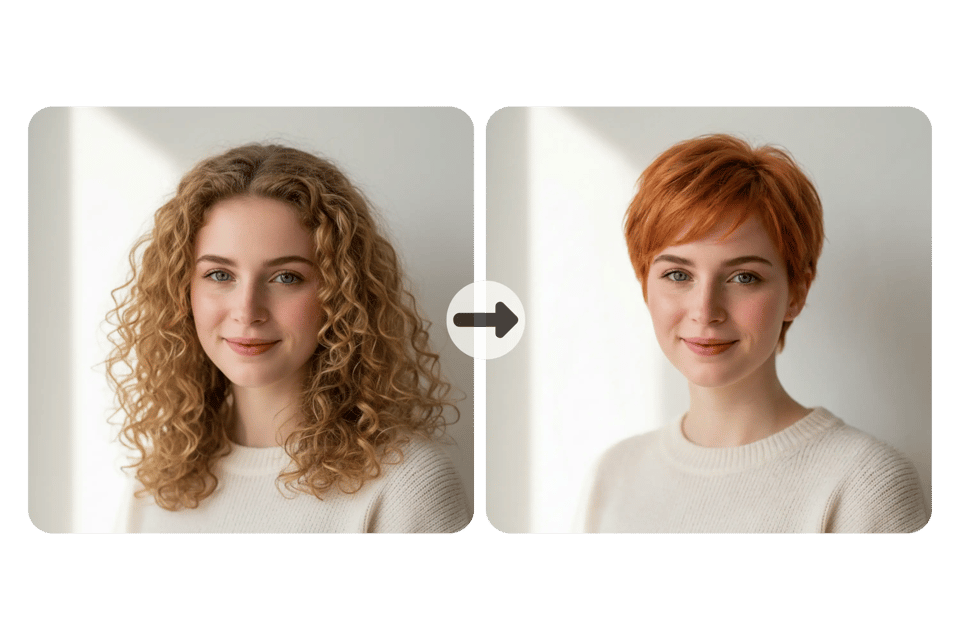 AI Short Hair Filter That Keeps Facial Identity