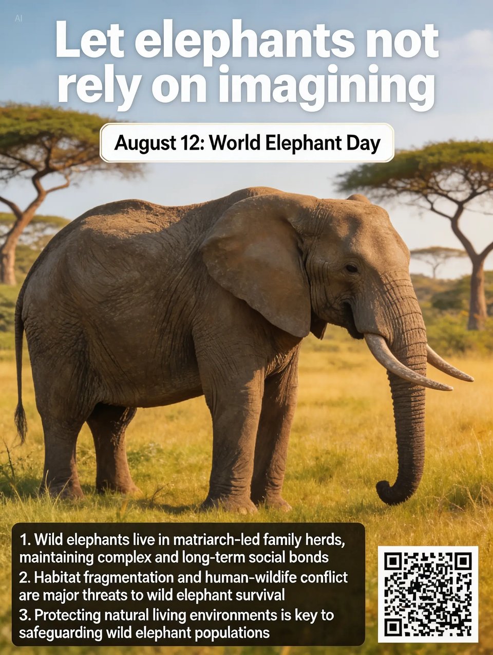 Realistic Wildlife Science Awareness Poster