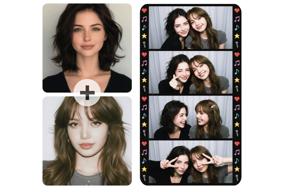 Create Kpop Photobooth Online with Your Favorite Idols