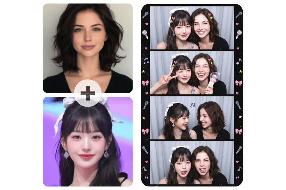 Life4Cuts Style Photos Online with AI Photo Booth