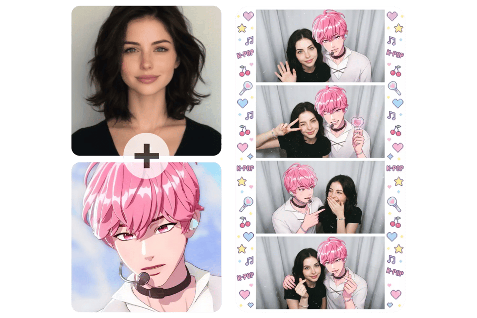 Create Photo Booth Pictures with Virtual Idols