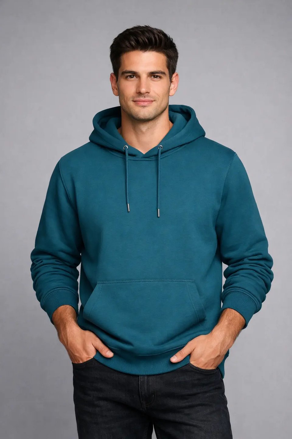 Teal Modern Hoodie Mockup