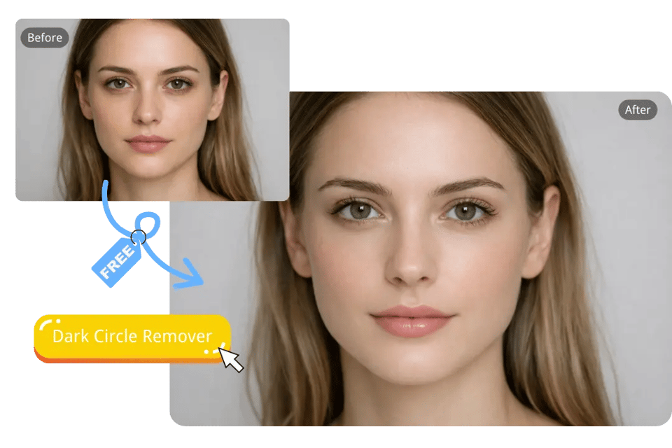 Dark Circle Remover Free Online with Natural Skin Texture Preservation