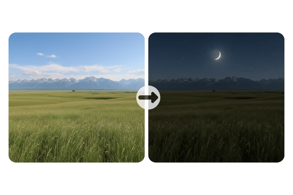 Custom Night Effects with Convert Day Photo to Night Online Controls