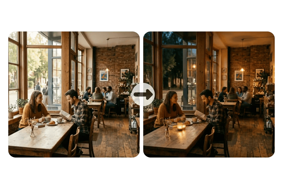 Convert Day Photo to Night Online Free with Bylo AI