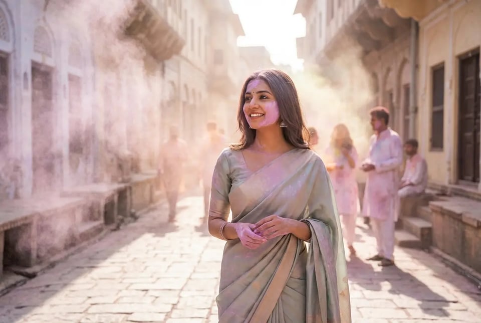 Create Festival Scenes from Scratch with AI Holi Photo Generator