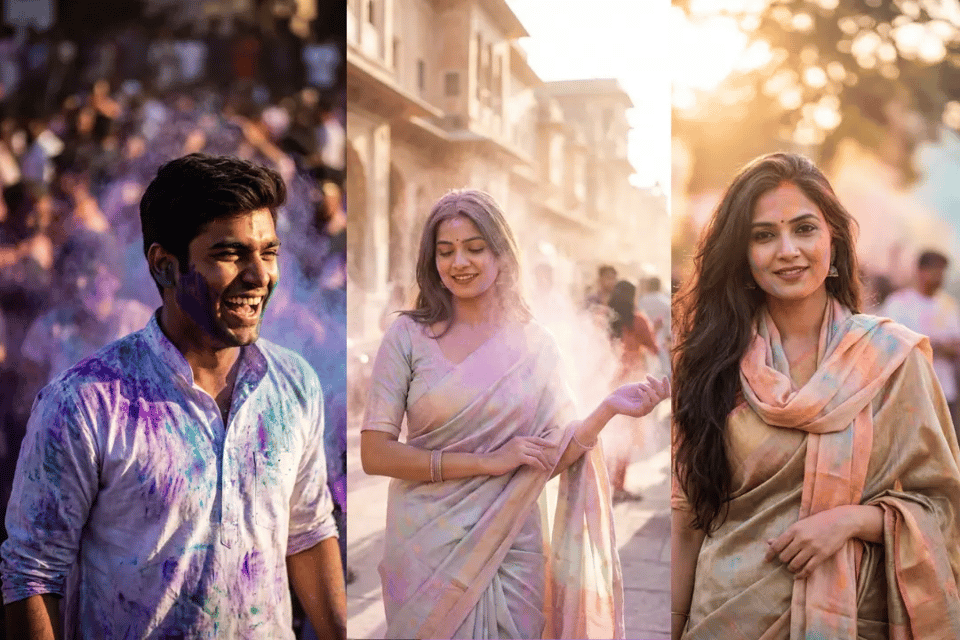 Create Detailed Festival Scenes with Google Gemini AI Holi Photo Editing Prompt