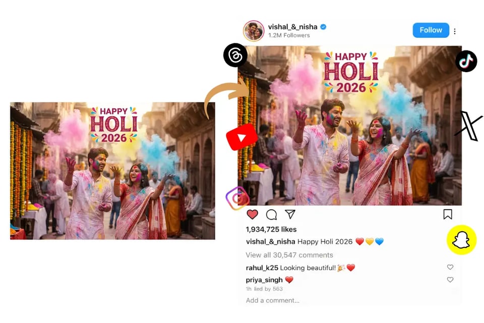 Design Share-Ready Happy Holi Wishes 2026 Images