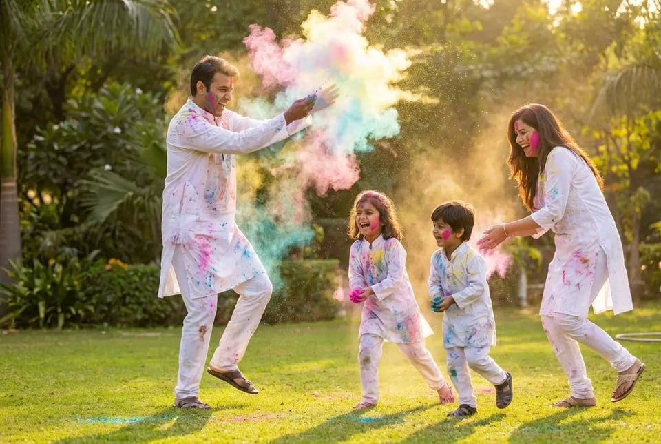 Holi AI Photo Editing Prompt Family
