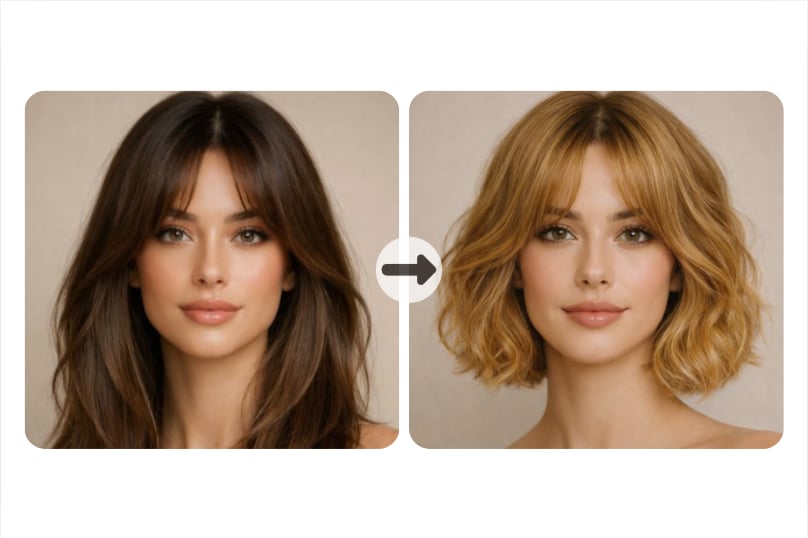 Change Hair Color with Bob Hair Filter