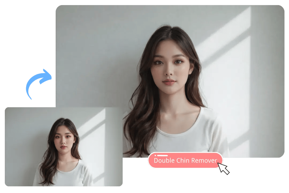 Smart AI Tool to Remove Double Chin Without Complex Editing