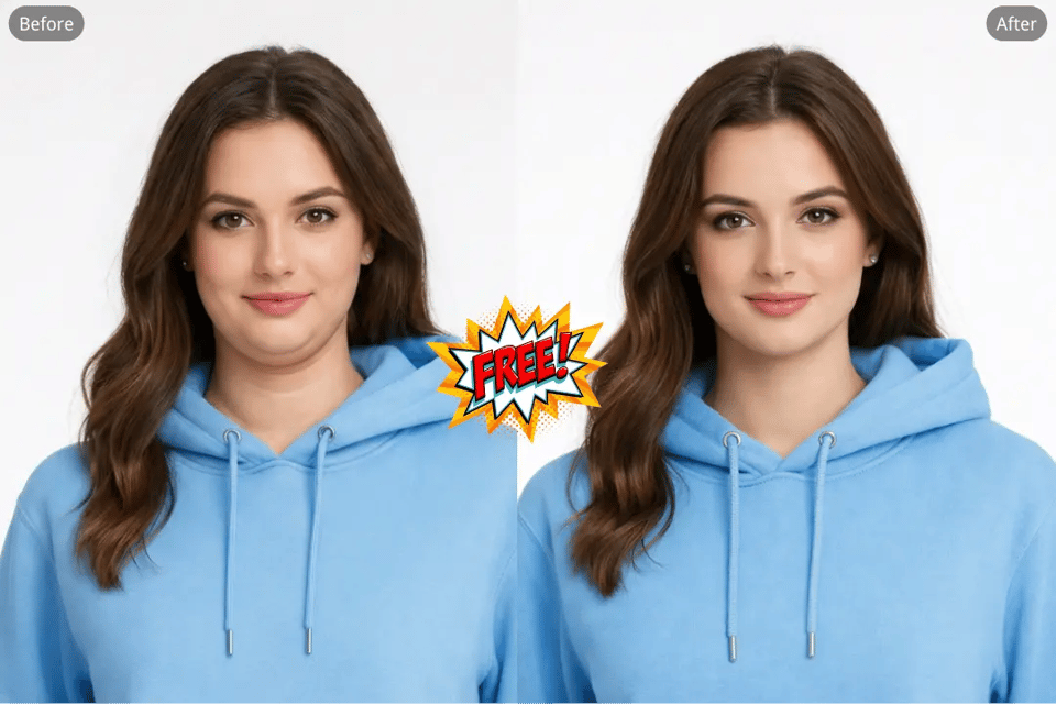 Free AI Double Chin Remover Online with Simple Photo Upload