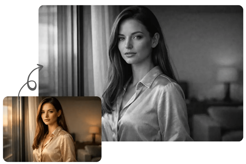 Convert Color Photos to Grayscale with Adjustable Intensity