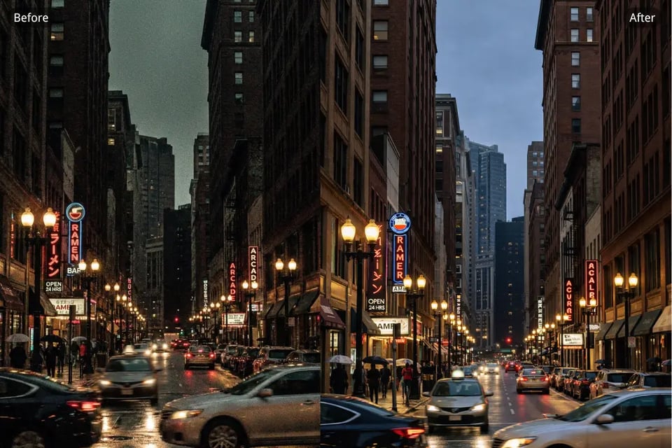 Reduce Image Noise in Night Street Photography