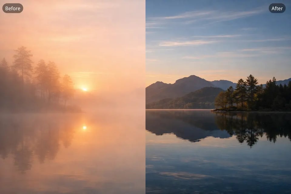 Dehaze Photo to Restore Natural Color Balance