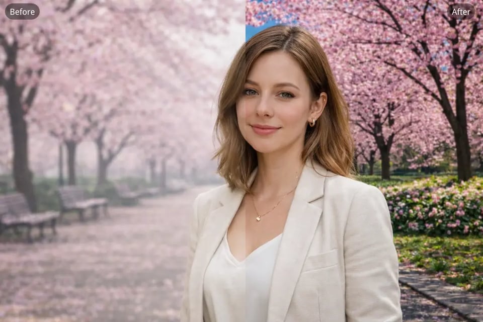 Remove Haze from Photo Backgrounds in Outdoor Portraits