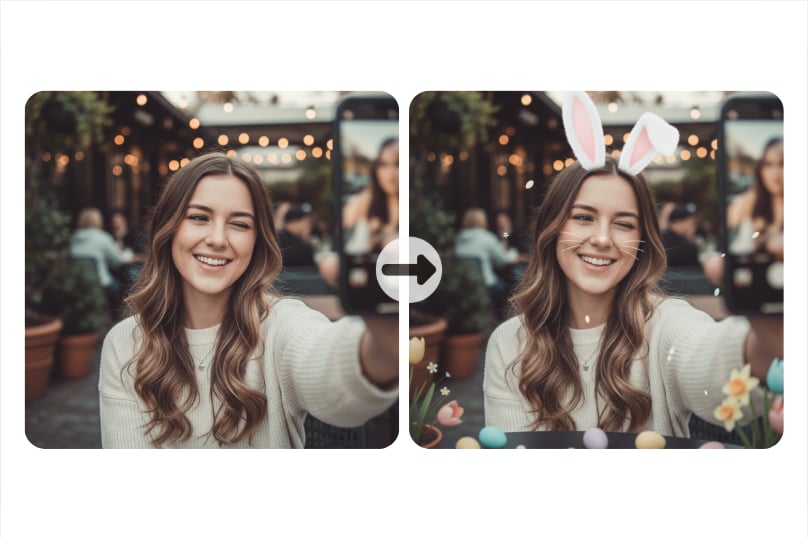 Add Bunny Ears to Photo Online Free with AI Easter Bunny Filter