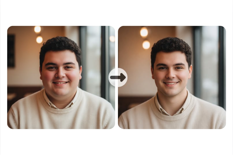 Free Online AI Face Slimmer to Make Face Skinnier