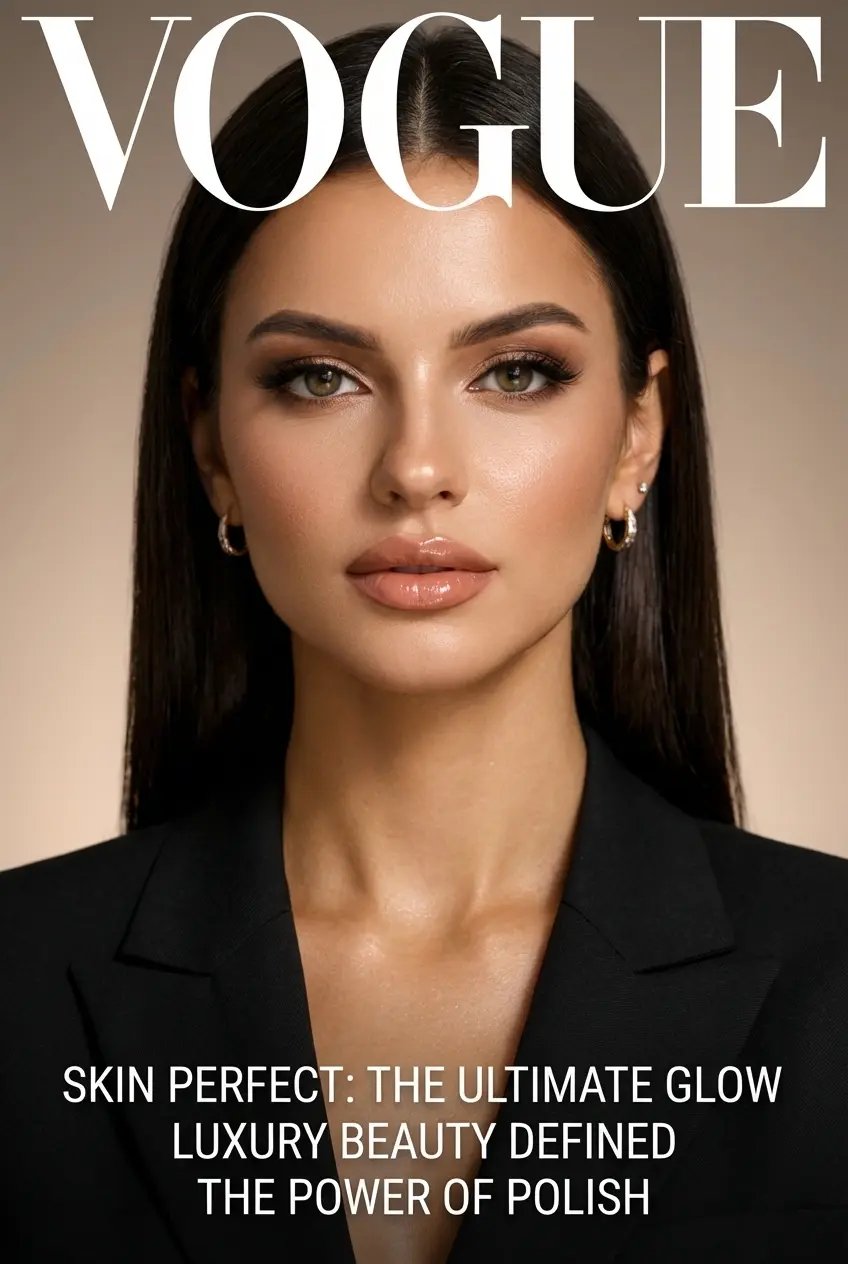 Luxury Beauty Editorial Vogue Cover