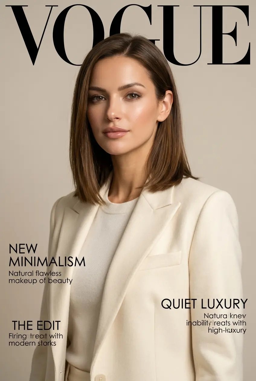 Minimalist Chic Vogue Cover