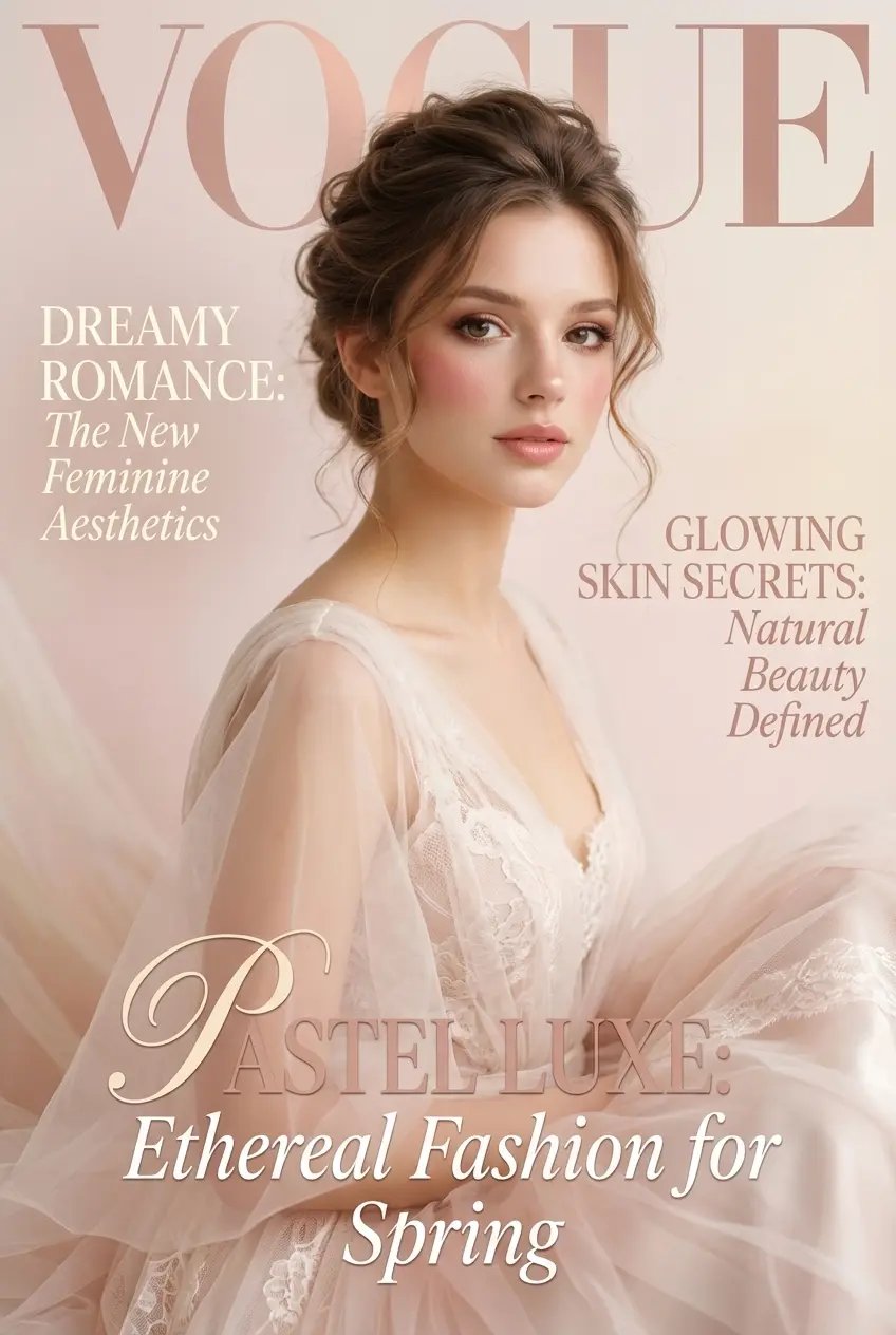 Soft Romantic Vogue Cover