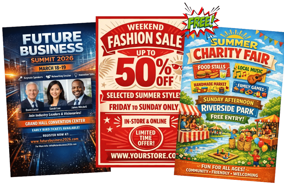 Free AI Flyer Generator Online with Automatic Flyer Layouts