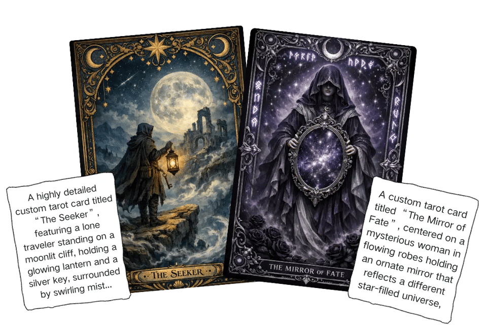 AI Tarot Card Generator for Custom Tarot Card Design