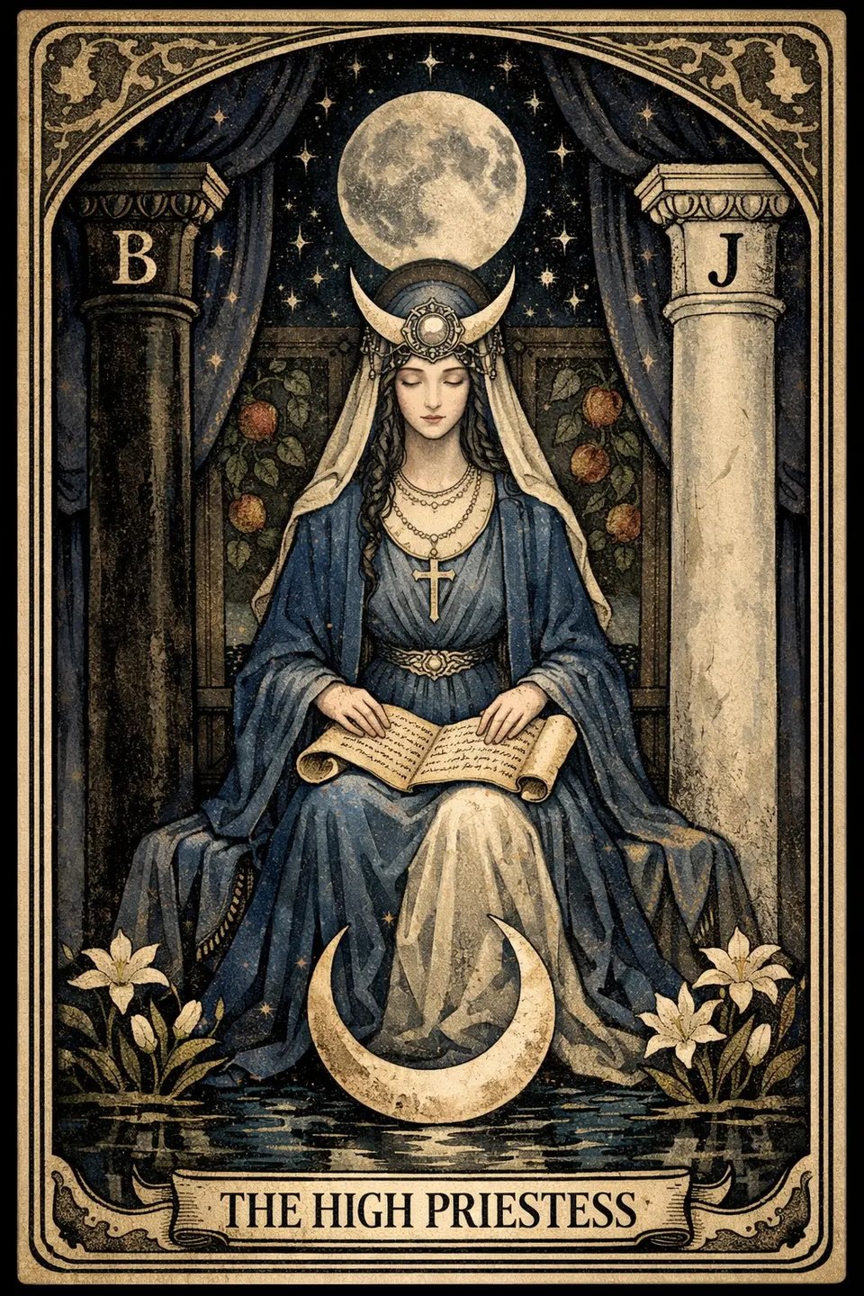 High Priestess Tarot Card