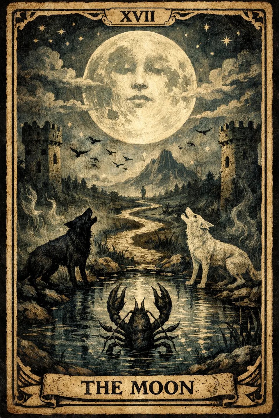 Moon Tarot Card