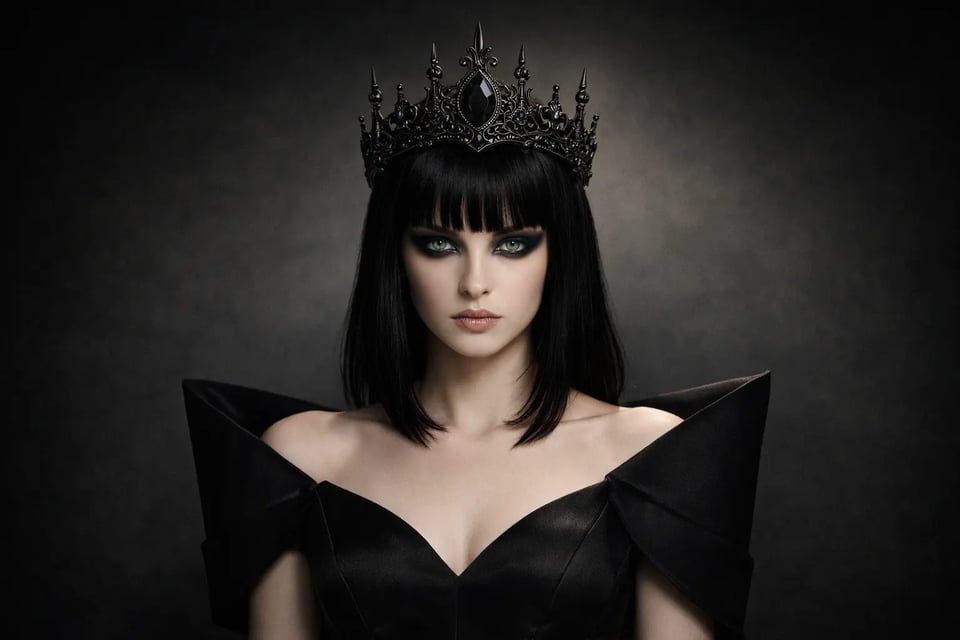 Add a Gothic Crown to Dark Fashion Portraits