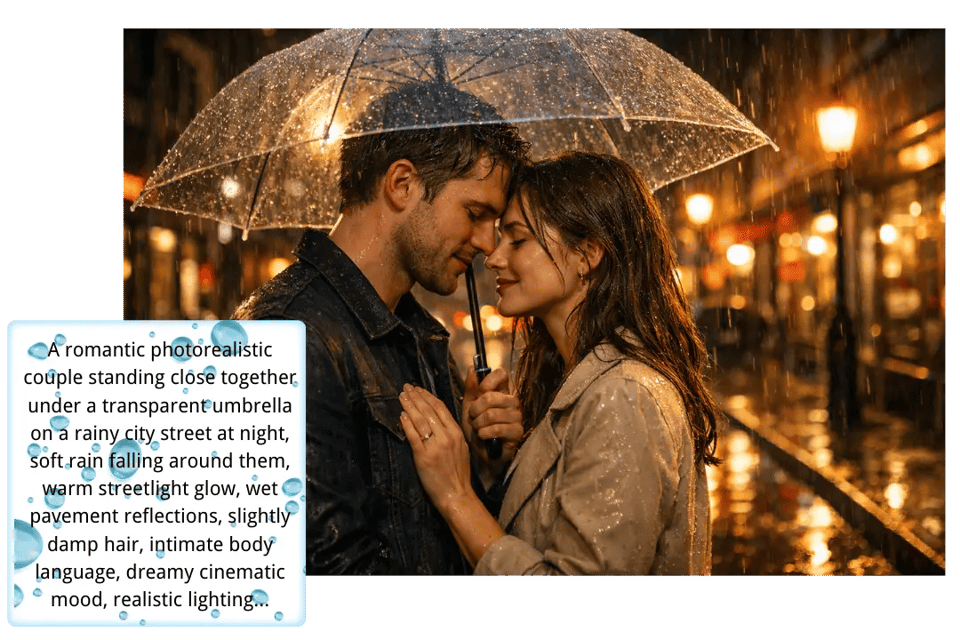 Create Rainy Visuals Directly with AI Rain Effect Online
