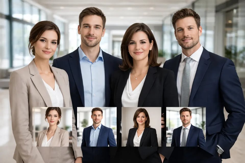 Team Group Photo for Business and Branding Use