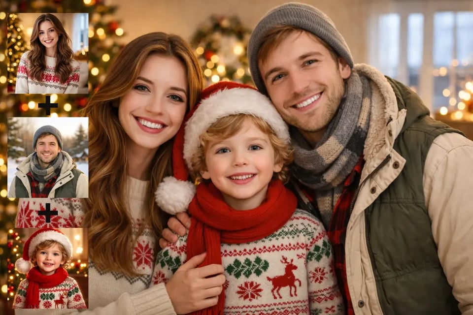 Holiday Group Photo for Seasonal Celebrations