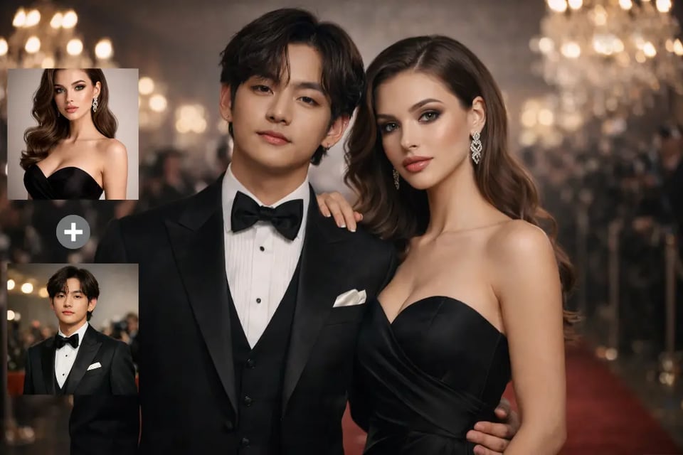 Celebrity-Style Group Photo from Your Picture