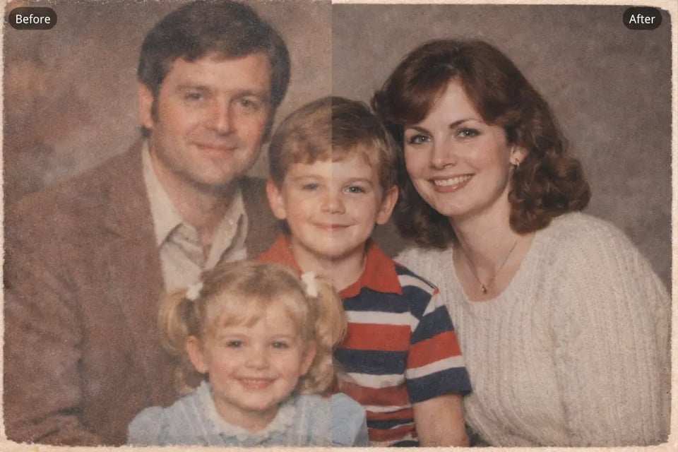 Sharpen Old Photos to Restore Lost Clarity