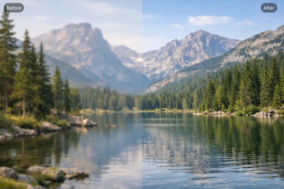 Sharpen Landscape Images with Better Texture and Depth