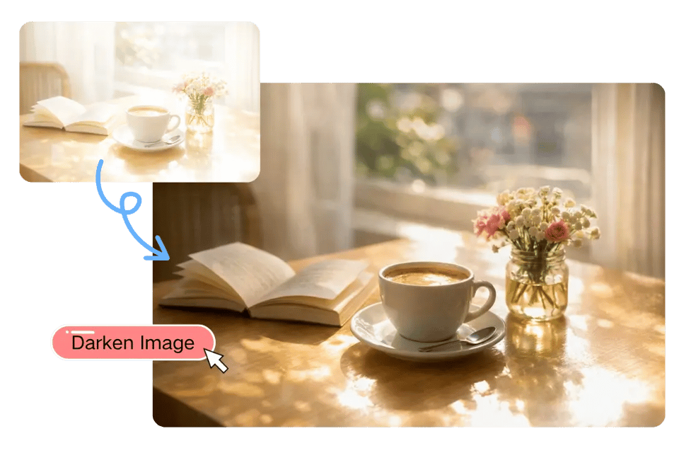 One-Click Image Darkener for Fast and Easy Edits