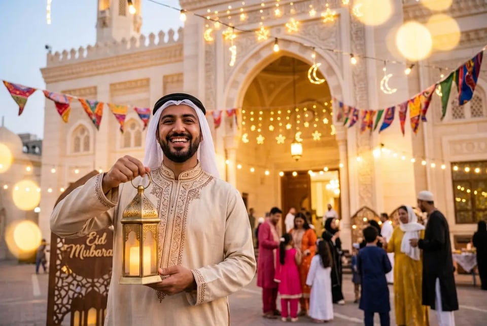 Personalized Eid Wish Image