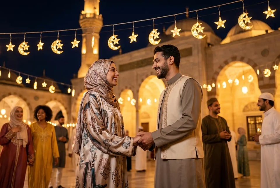 Romantic Eid Couple Look