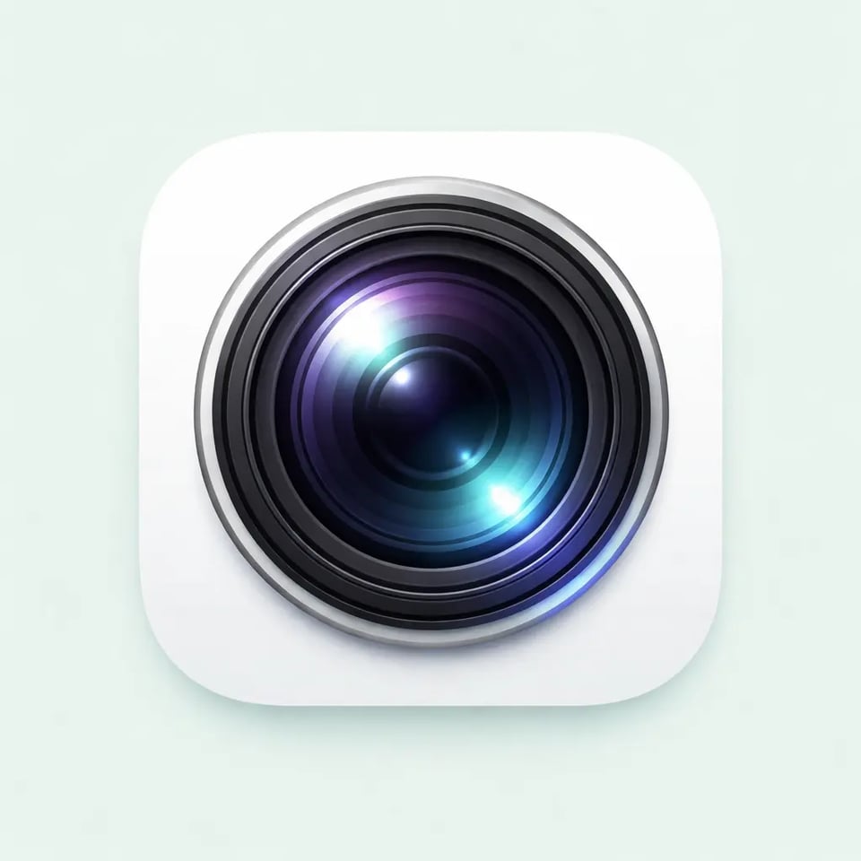 Camera Lens Favicon for Photography and Video Brands