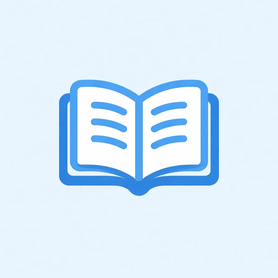 Open Book Favicon for Education and Knowledge Websites