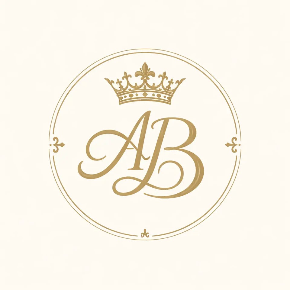 Crown Monogram Favicon for Luxury and Beauty Brands