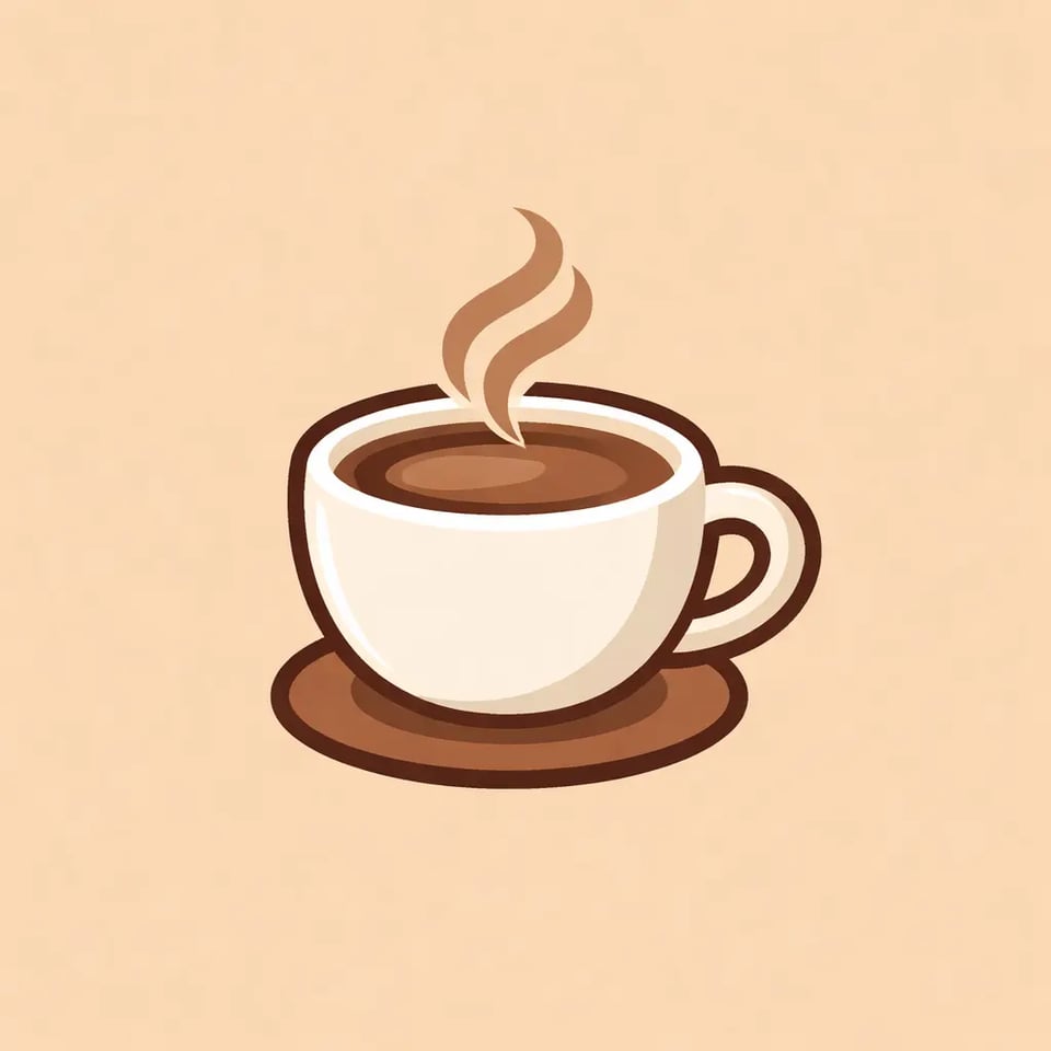 Coffee Cup Favicon for Cafés and Cozy Lifestyle Brands