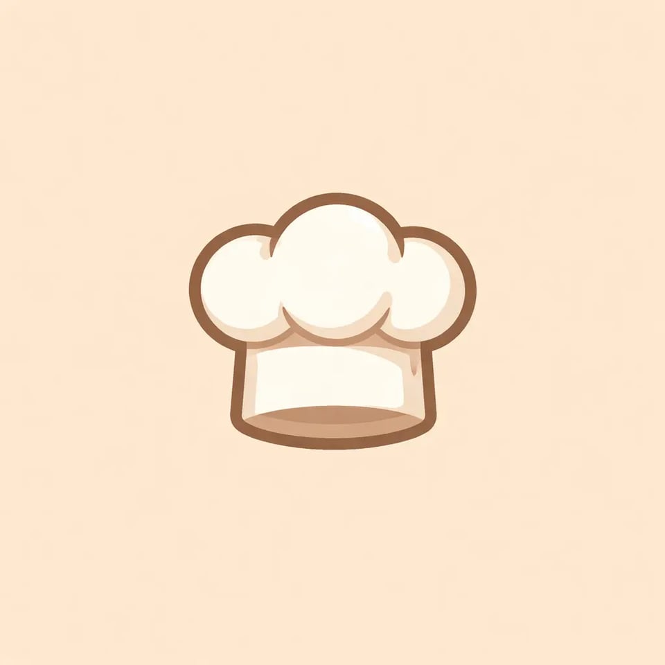 Chef Hat Favicon for Food Blogs and Cooking Platforms